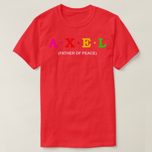 Axel Vader van de Vrede 1 T-shirt (Design voorkant)