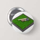 AxeLogsOnLawn112611 Ronde Button 5,7 Cm (Voorkant /achterkant)