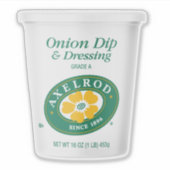 Axelrod Onion Dip & Dressing Sticker (Voorkant)