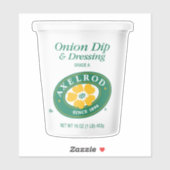 Axelrod Onion Dip & Dressing Sticker (Vel)