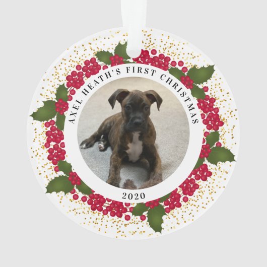 Axel's eerste kerstversiering ornament (achterkant)