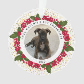 Axel's eerste kerstversiering ornament (voorkant)