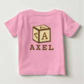 Axel's naam op American Apparel (Achterkant)