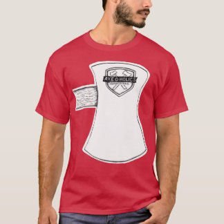 AxeOHolics Anonymous Shield Stamp Ax Head T-shirt