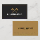 Axes Handyman Woodwerker Lumberjack Carpenter Visitekaartje (Voorkant / Achterkant)