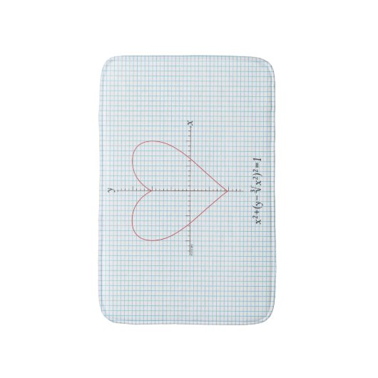 Axes hart badmat (Voorkant Verticaal)