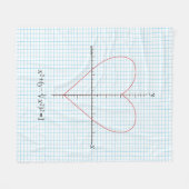 Axes hart fleece deken (Voorkant (Horizontaal))