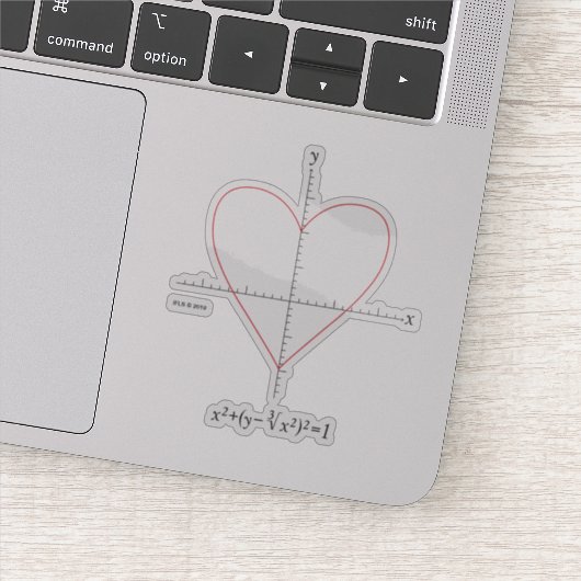 Axes hart sticker (Detail)