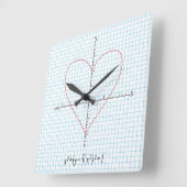 Axes hart vierkante klok (Hoek)