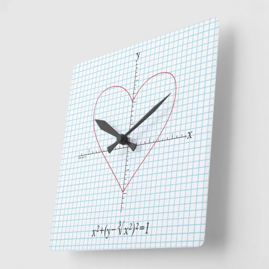 Axes hart vierkante klok (Hoek)