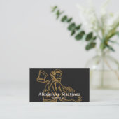 Axes Lumberjack Handyman Carpenter Woodworker Visitekaartje (Staand voorkant)