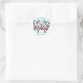 Axes & Roses - Bijlwerpen Bachelorette Party Ronde Sticker (Tas)