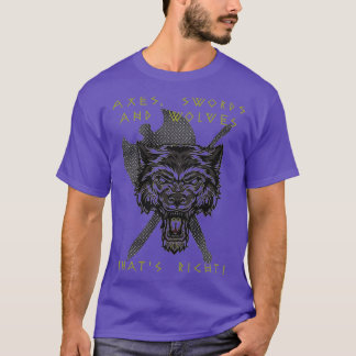 Axes Swords en Wolves T-shirt