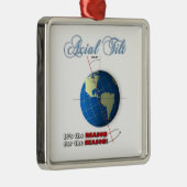 Axiale kanteling metalen ornament (Rechts)