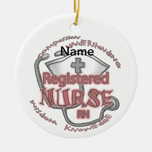 Axiom custom Registered Nurse Ornament (Voorkant)