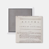 Axioma's, of bewegingswetten, van volume I Magneet (Voorkant / Achterkant)