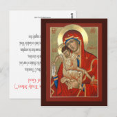 Axion Esti Moeder van God Prayer Card Briefkaart (Voorkant / Achterkant)