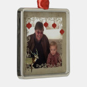 Axis Deer-kerstfotoversiering Metalen Ornament (Rechts)