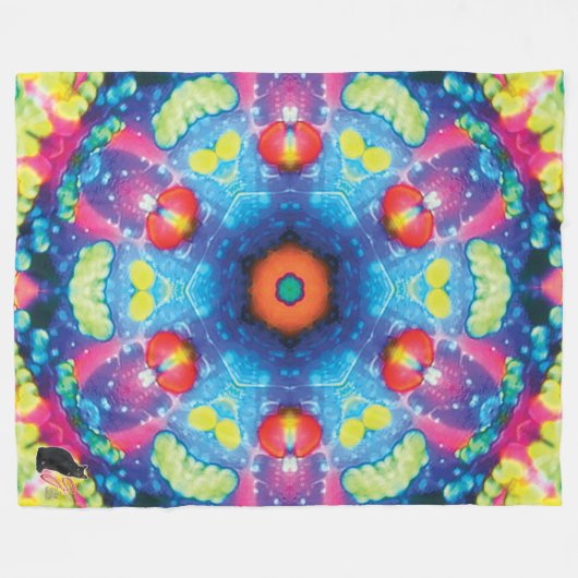Axis Kaleidoscope Fleece Deken (Voorkant (Horizontaal))