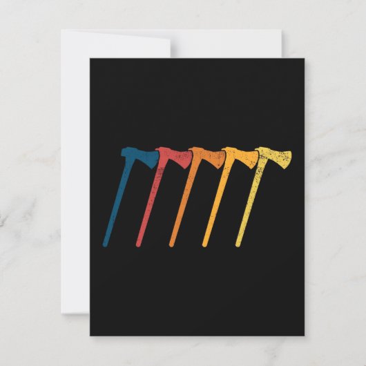 Axis throwing throwing kaart (Voorkant)