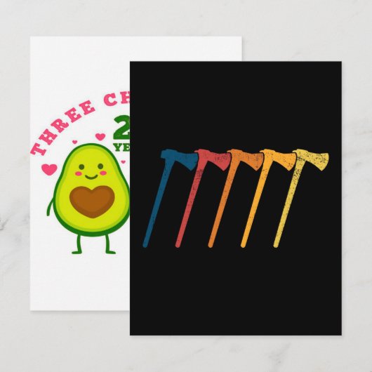 Axis throwing throwing kaart (Voorkant / Achterkant)