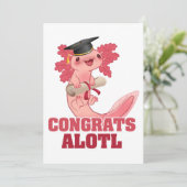 AXLOTL AFSTUDEREN CONGRAAT ALOTL AXOLOTL Klassieke Kaart (Staand voorkant)