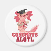 AXLOTL AFSTUDEREN CONGRAAT ALOTL AXOLOTL Klassieke Magneet (Voorkant)