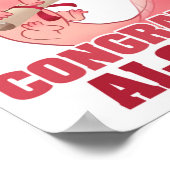 AXLOTL AFSTUDEREN CONGRAAT ALOTL AXOLOTL Klassieke Poster (Hoek)