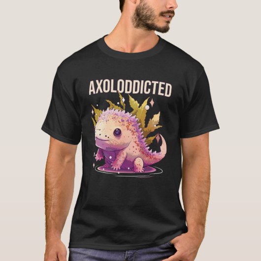 Axolodicted Axolotl Amphibian Mexican Walking Fi T-shirt (Voorkant)