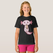 Axolokab Lover Pet Animal Axolotl Bubble Tea Kawai T-shirt (Voorkant volledig)