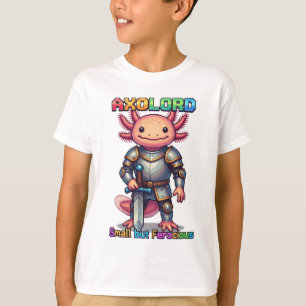 Axolord - Klein maar Woest Pixel Axolotl Ridder T-shirt
