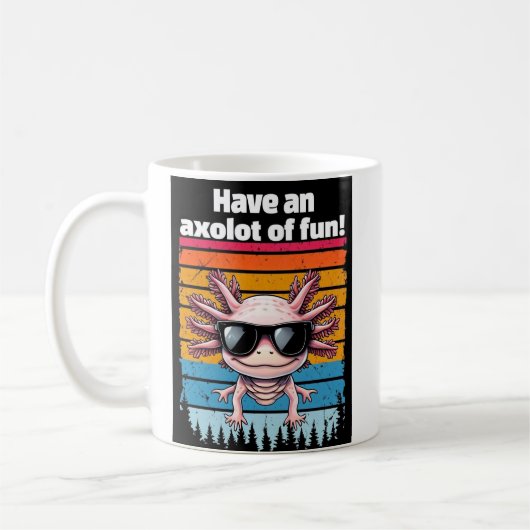 Axolot Van Fun Mok - Grappige Axolotl Meme Koffiek (Links)