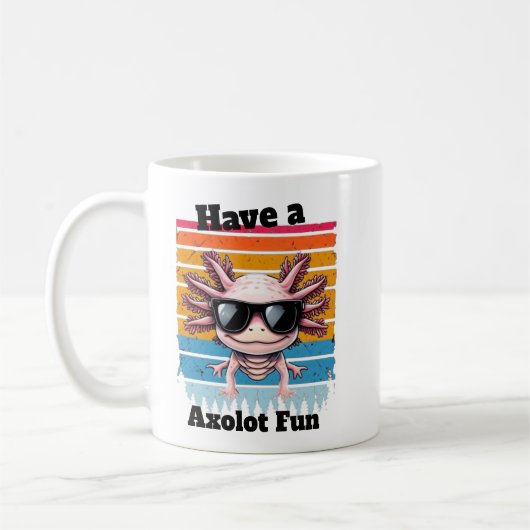 Axolot Van Fun Mok - Grappige Axolotl Stunt Koffie (Links)