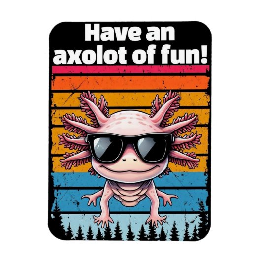Axolot Van Plezier Magneet - Grappige Axolotl Meme (Verticaal)