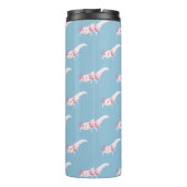 Axoloti-vectorcartoon Thermosbeker (Achterkant)