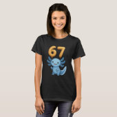 Axolotl 67 Meme Six Seven Balloon Funny Gen Alpha T-shirt (Voorkant volledig)