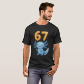 Axolotl 67 Meme Six Seven Balloon Funny Gen Alpha T-shirt (Voorkant volledig)