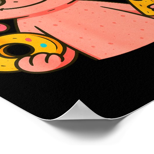 Axolotl 67 Meme Six Seven Funny Ice Cream Drip Poster (Hoek)