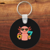 Axolotl 67 Meme Zes Zeven Grappig Ijs Druppel Sleutelhanger (Voorkant)