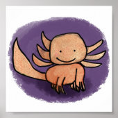 Axolotl afdrukken poster (Voorkant)