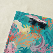 Axolotl afdrukken strandlaken (In situ)