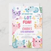 Axolotl Alotl Leuk Verjaardagsfeest Kaart (Voorkant)