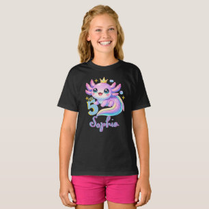 Axolotl Alotl Leuke Verjaardagsshirt,Cute Roze Axo T-shirt