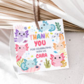 Axolotl Alotl Plein voor verjaardagsfeestje Bedankjes Labels