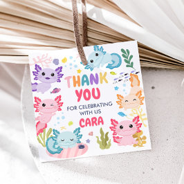 Axolotl Alotl Plein voor verjaardagsfeestje Bedankjes Labels