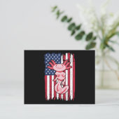 Axolotl American Flag Gift USA, 4 juli diersoort Briefkaart (Staand voorkant)