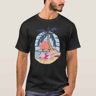 Axolotl Amfibie Onderwater Oceaan Vis Strand Zomer T-shirt