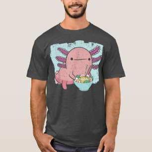 Axolotl Amphibian Ramen Eater Japanse Noodle T-shirt