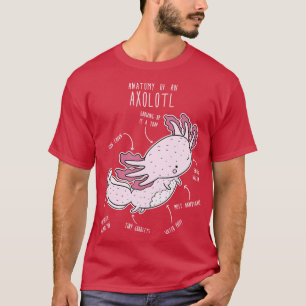 Axolotl-anatomie T-shirt