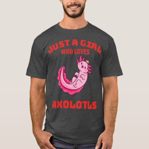 Axolotl animal Girl Love 2 T-shirt